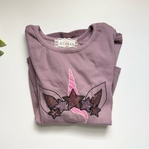 unicorn long sleeve tee